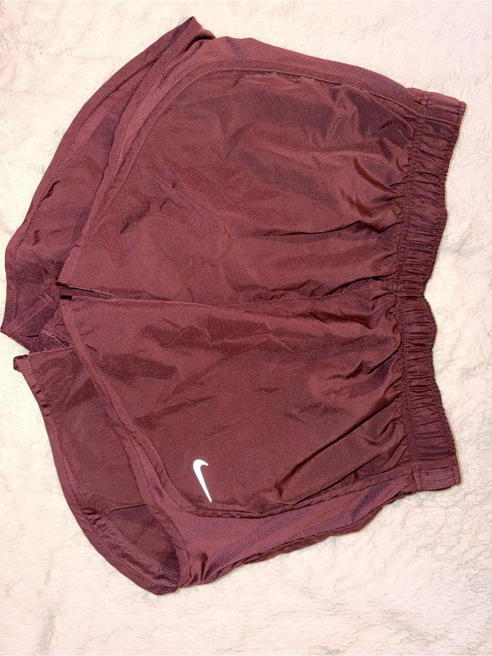 Nike Women's Burgundy Athletic Running Shorts